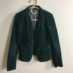 Weekend MaxMara green corduroy blazer